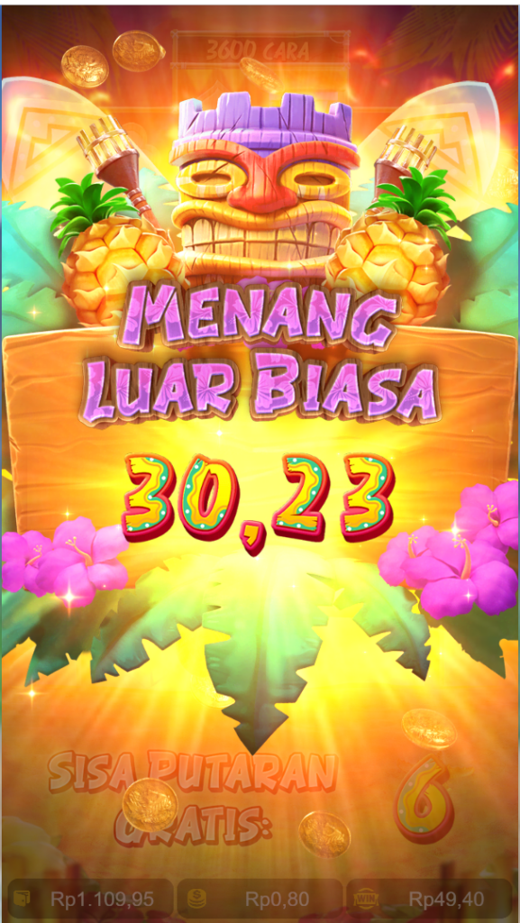 Bola Pelangi - Free Spin Bonus Tiki Hawaii PG Soft